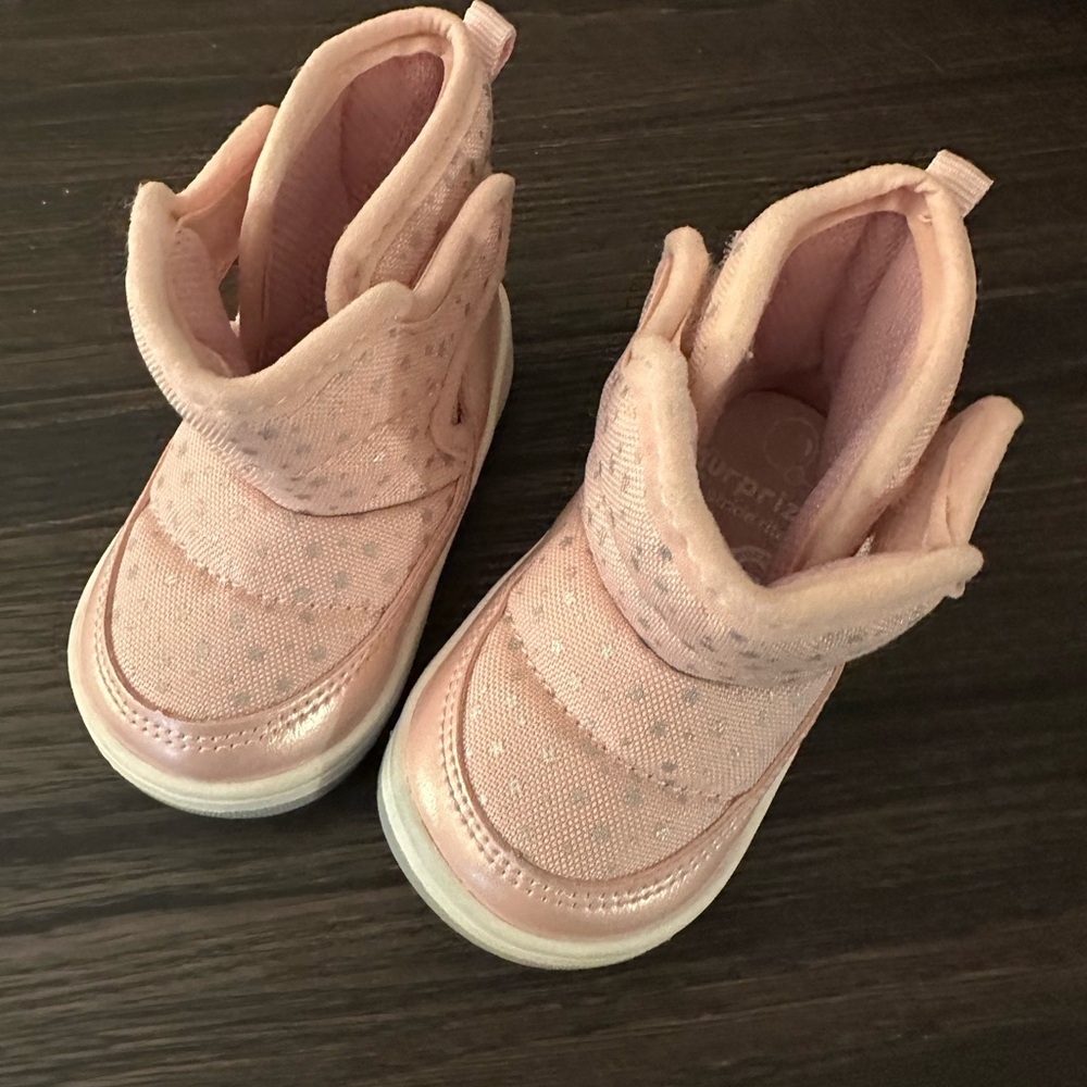 Pink Stride Rite Baby Boots